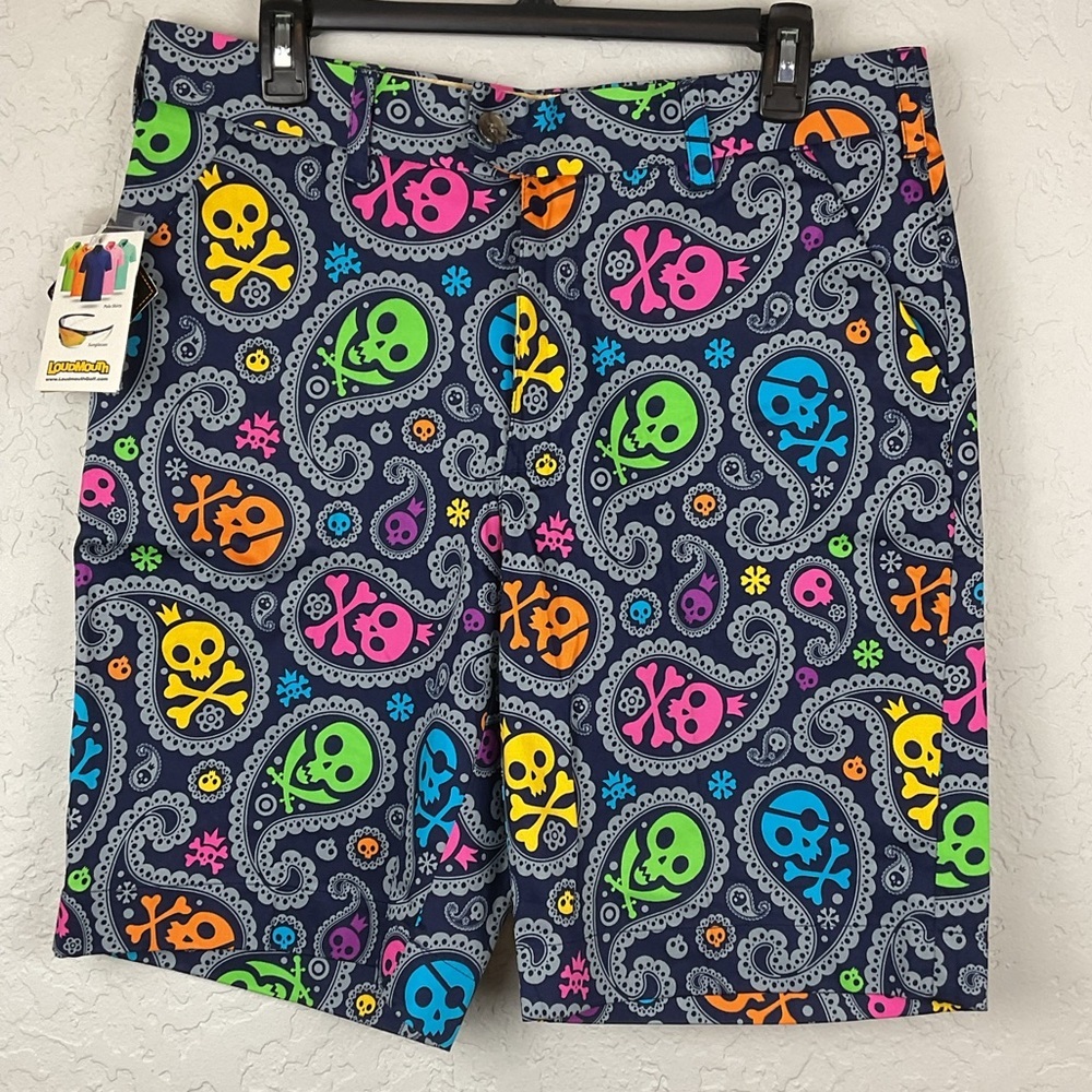 Men’s Loudmouth Jolly Roger Golf Shorts 32W